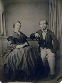 Jan Felix Adriaan Eugeen van Lansberge (1839-1883) en Wilhelmina Suzanna Petronella MG (1836-1914)